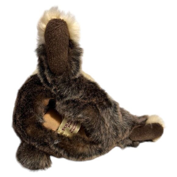 FOLKMANIS BABY DUTCH RABBIT PLUSH‎ HAND PUPPET REALISTIC BUNNY 9.5" - Picture 3 of 4